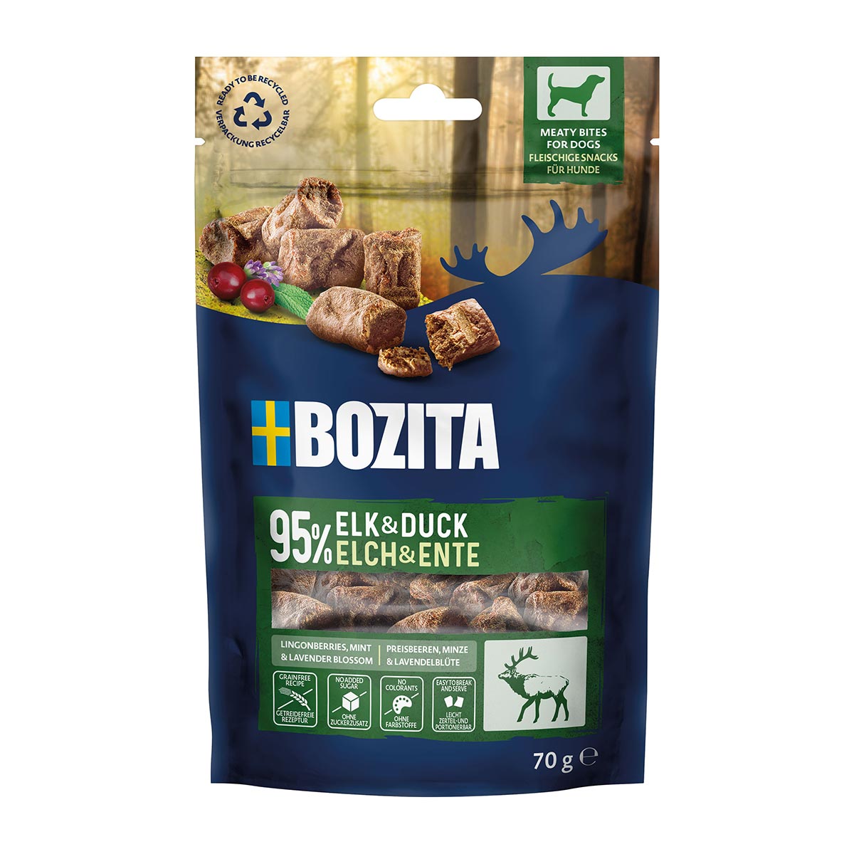 Bozita masité kousky los &amp; kachna 70 g