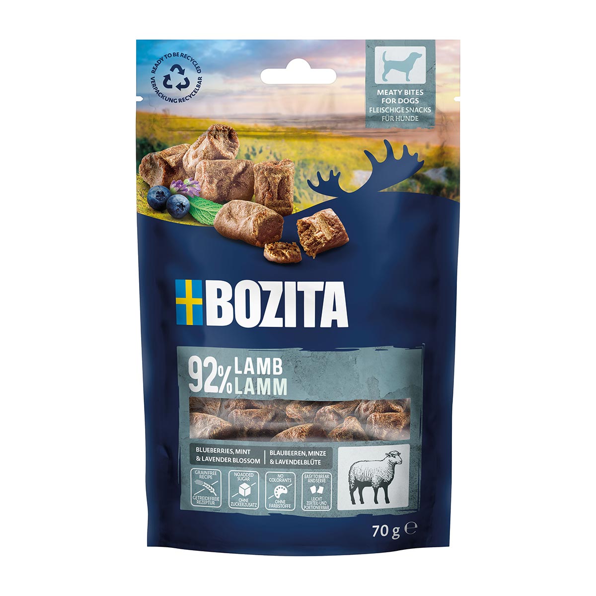 Bozita masové kousky jehněčí 70 g