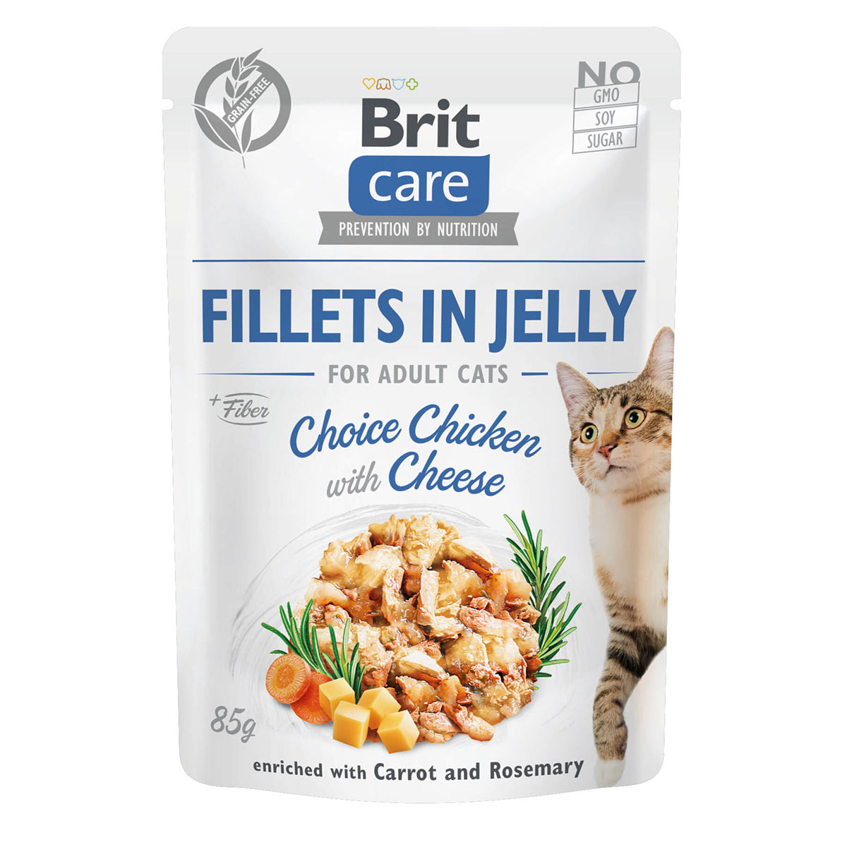 Brit Care Cat filety v želé kuře a sýr