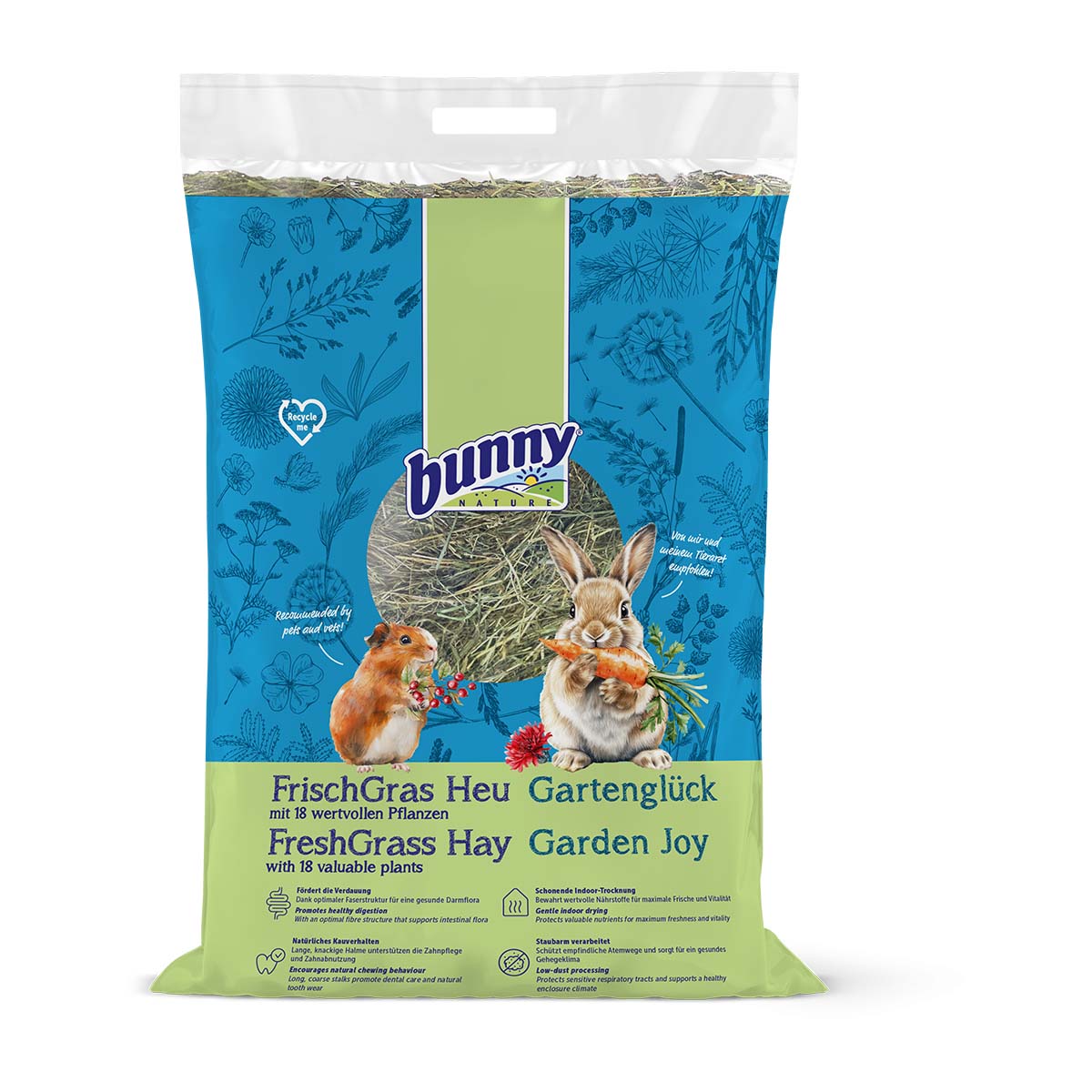Bunny FrischGras seno Gartenglück, 2&nbsp;kg
