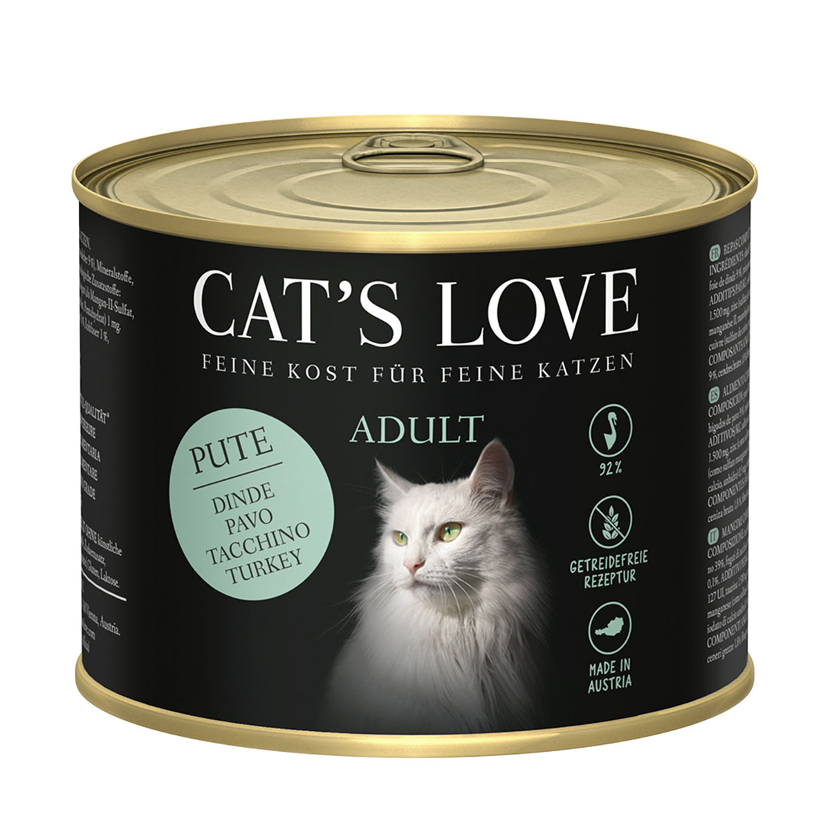 Cat's Love s čistým krůtím masem, lososovým olejem a rozrazilem