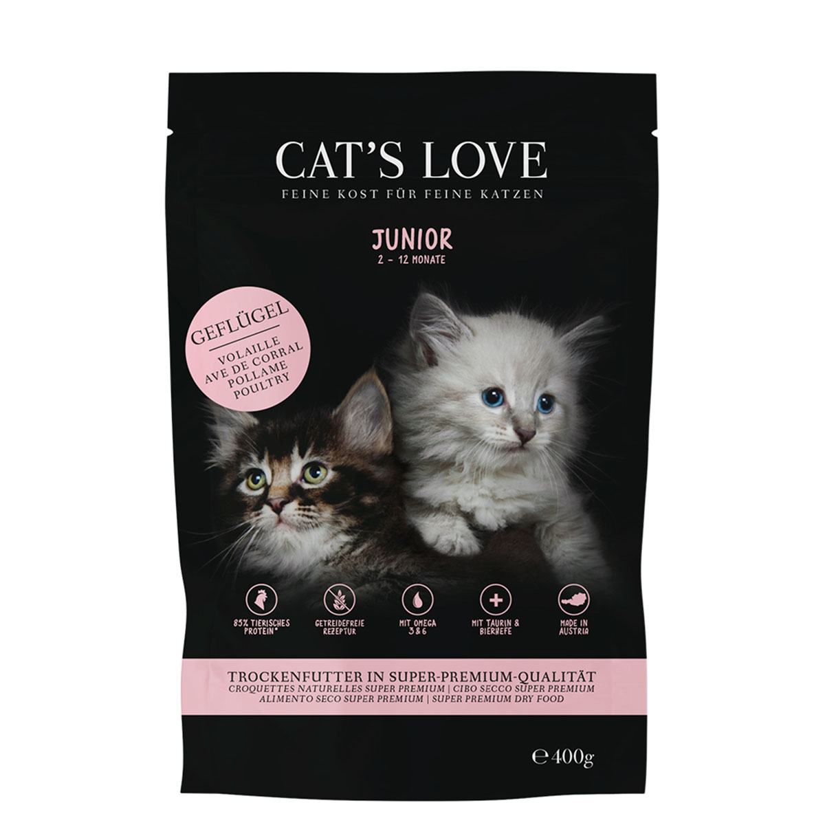 CAT'S LOVE granule Junior drůbeží