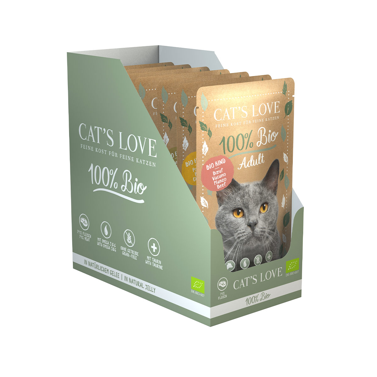 Cat's Love ADULT BIO multipack 6× 100 g