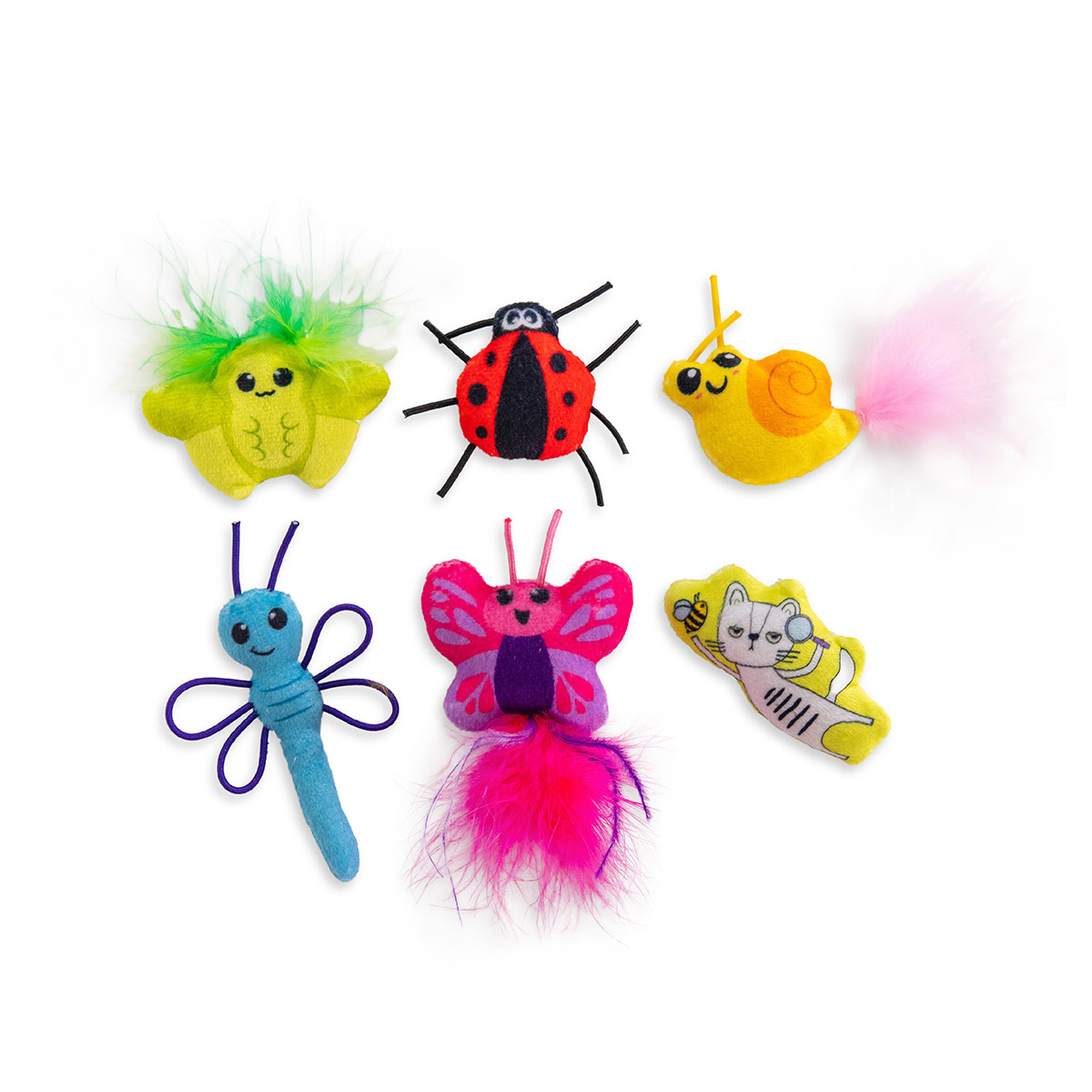Catstages hračka pro kočky Cute as a Bug 6-Pack