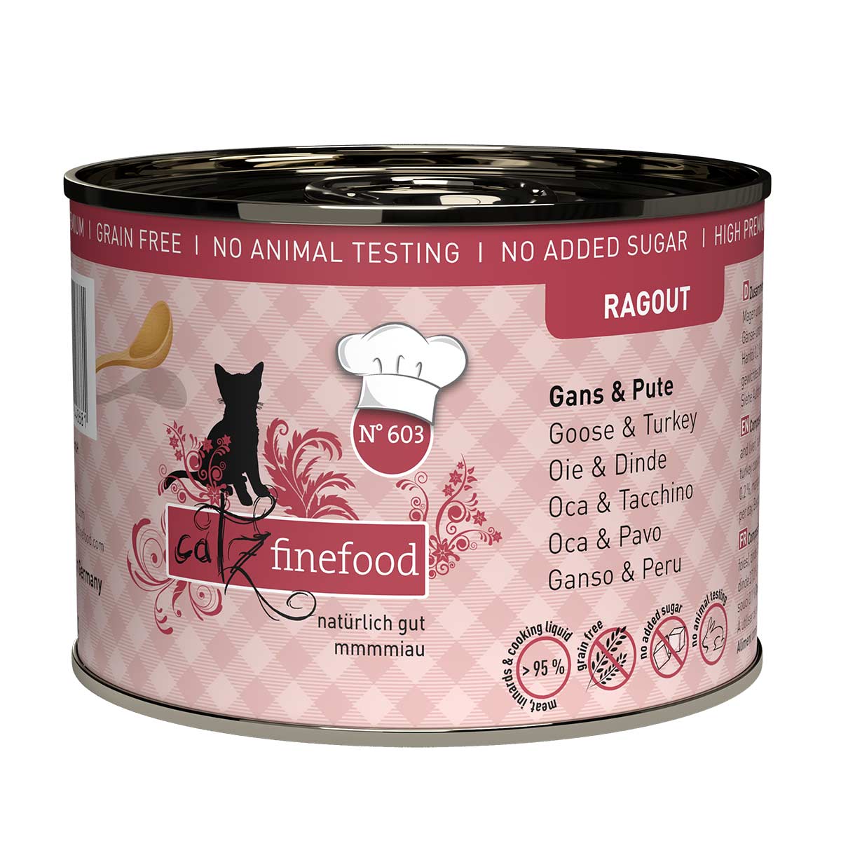 catz finefood Ragout No.603 husí & krůtí maso