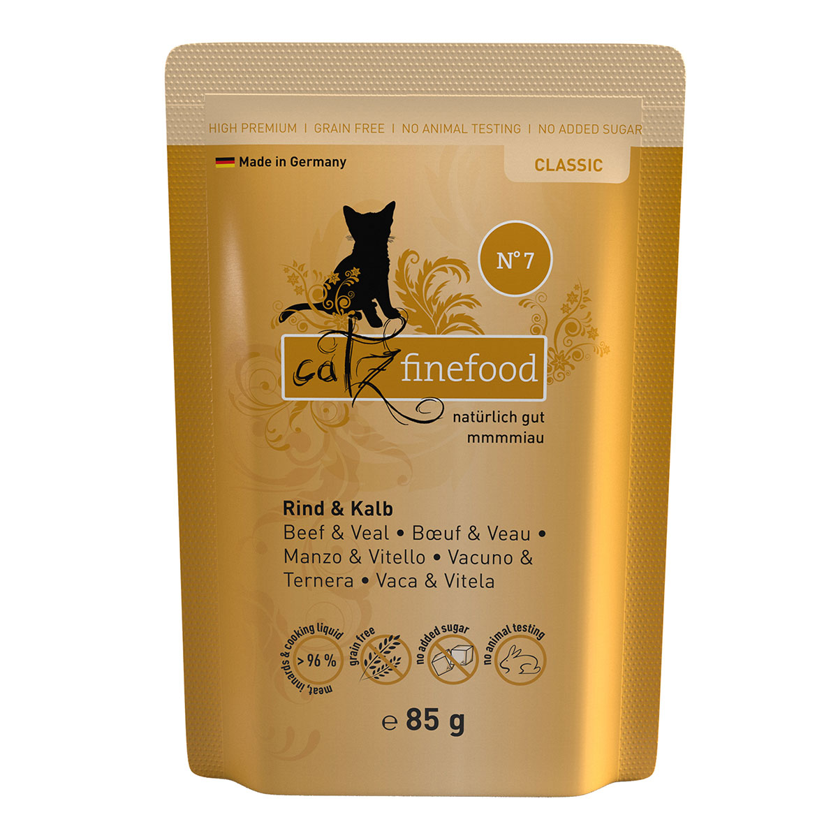 catz finefood – No. 7 hovězí a telecí, 16× 85 g