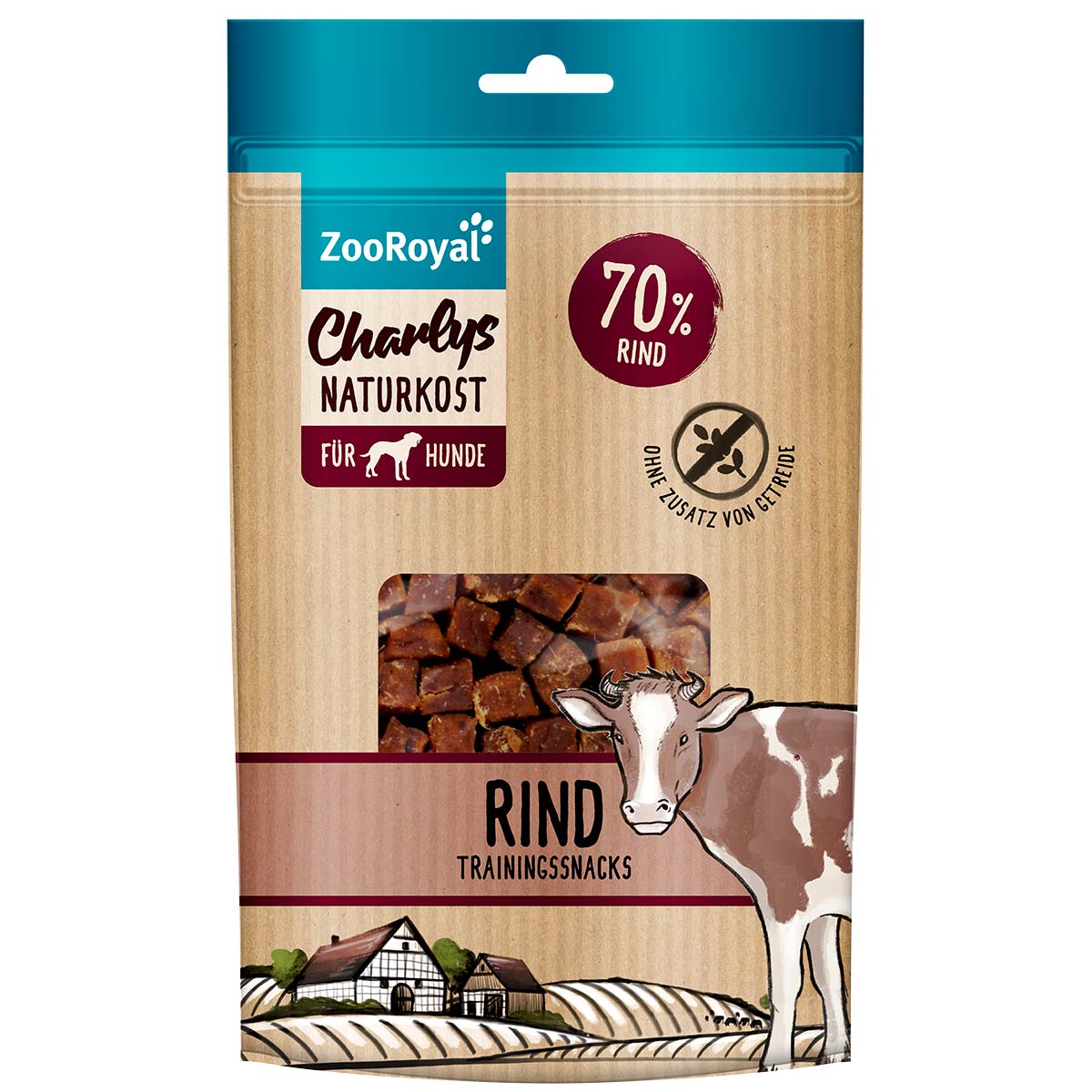 ZooRoyal Charlys Naturkost pamlsek pro výcvik psů s hovězím masem