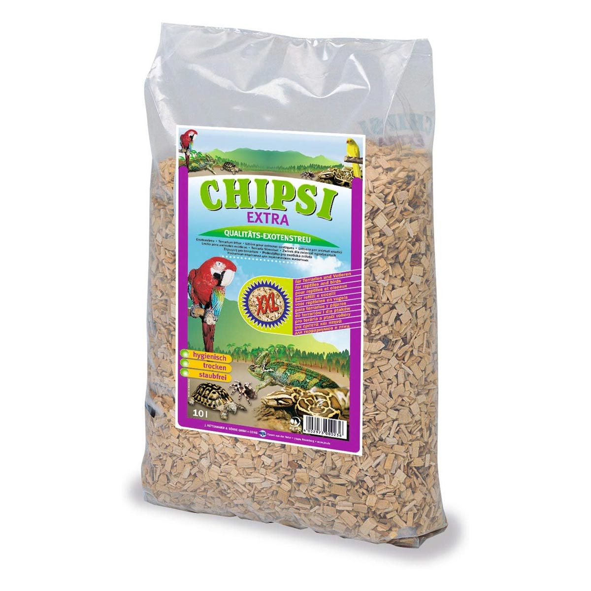 Chipsi terarijní stelivo Extra XXL 4 × 10 l
