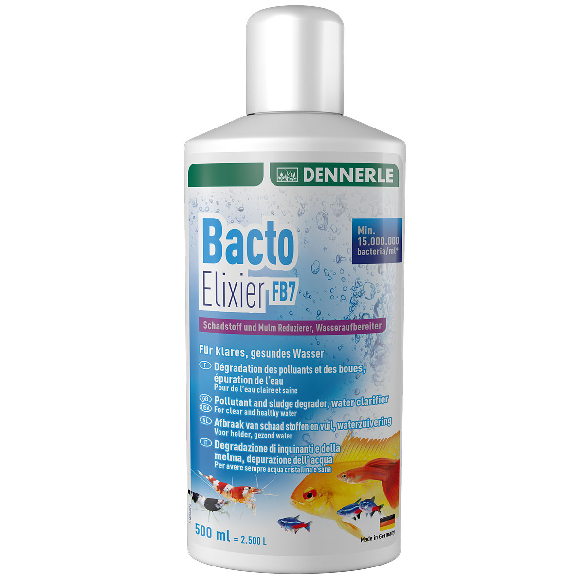 dennerle klarwasser filterbakterien bacto elixier fb7 500ml