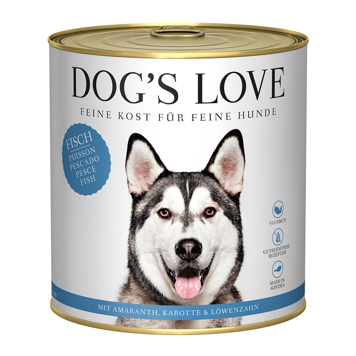 Dog's Love Classic ryba s amarantem, mrkví a pampeliškou