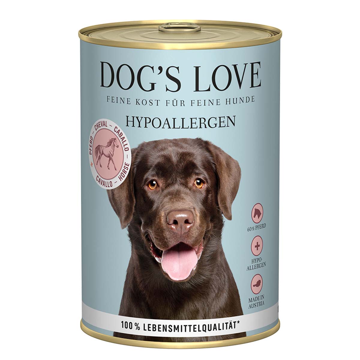Dog's Love Hypoallergen koňské maso s pastinákem a rajčaty