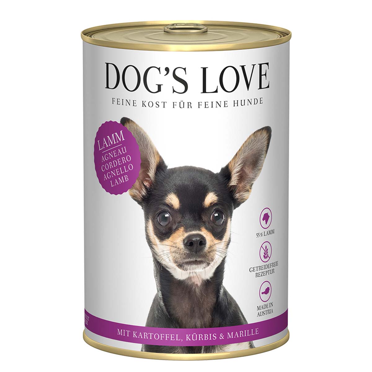 Dog's Love Classic jehněčí maso s bramborami, dýní a meruňkou
