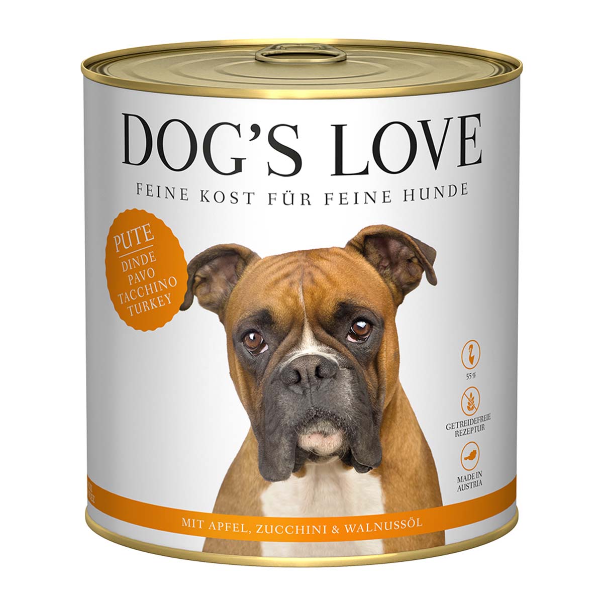 Dog's Love Classic krůtí maso s jablkem, cuketou a olejem z vlašských ořechů