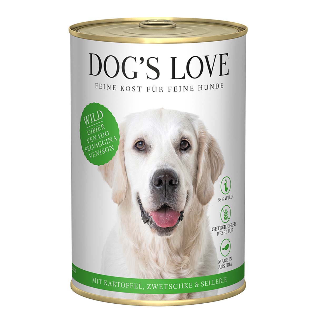 Dog's Love Classic zvěřina s bramborami, švestkami a celerem