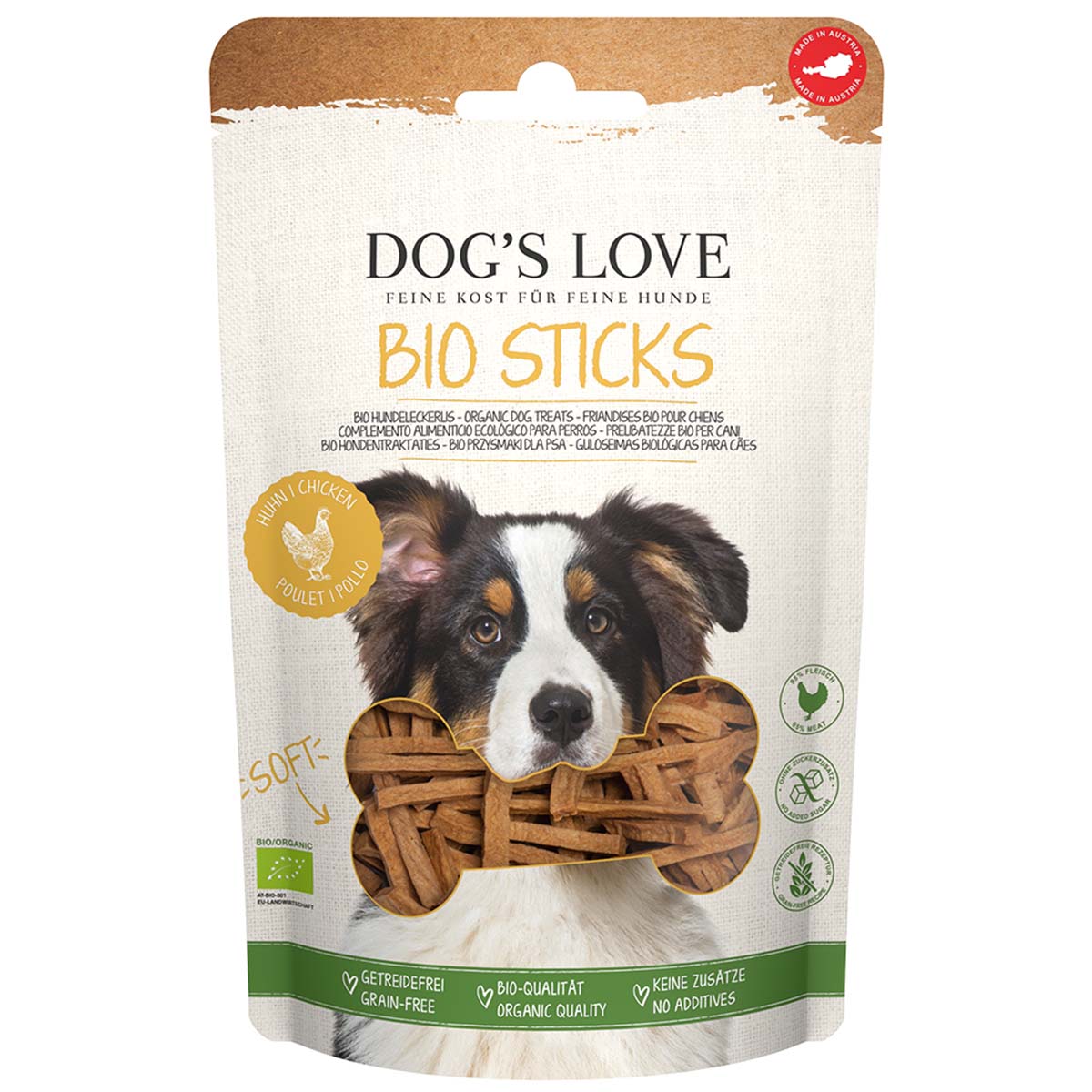 Dog's Love BIO STICKS kuře, 150 g