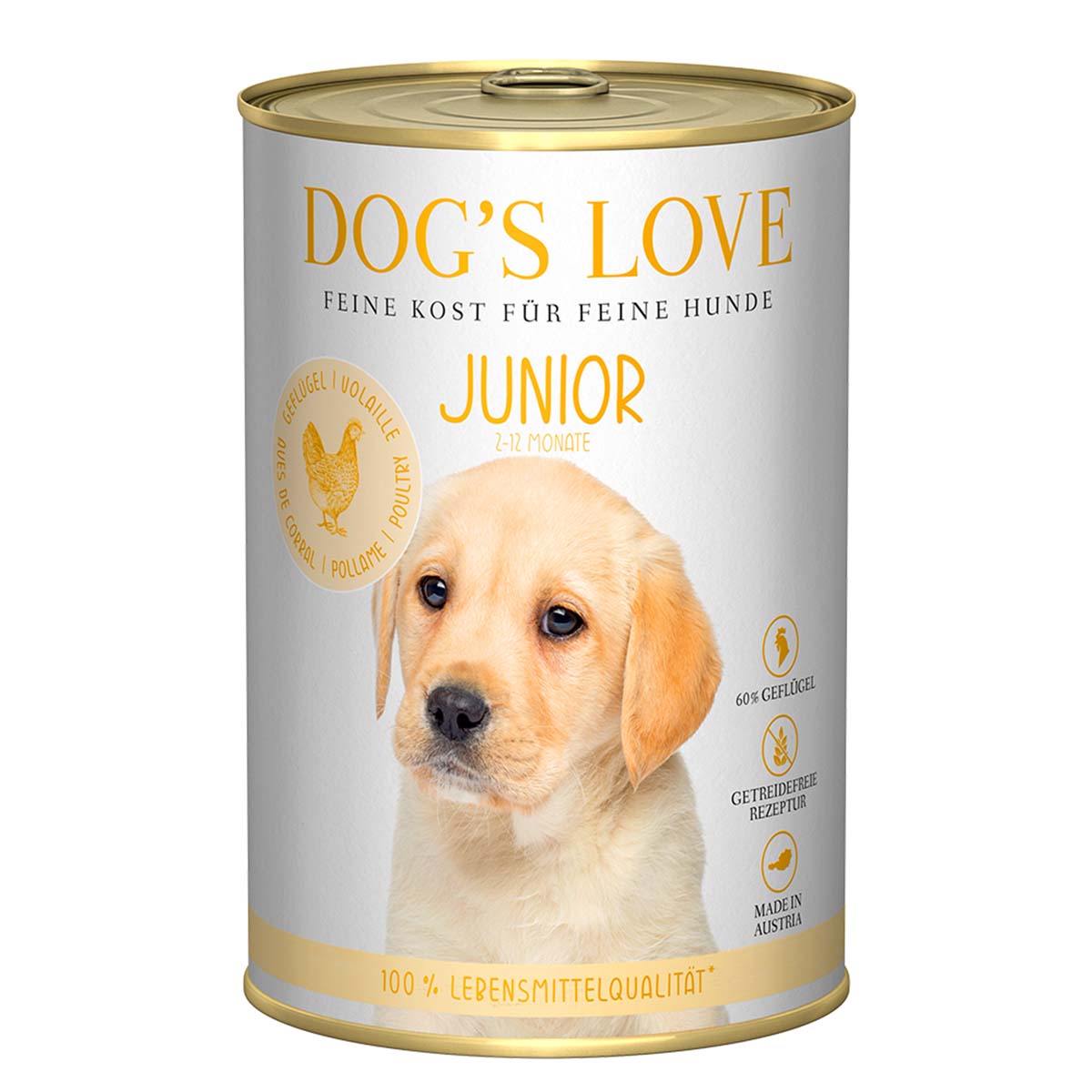 Dog's Love Junior drůbeží maso s cuketou a jablkem