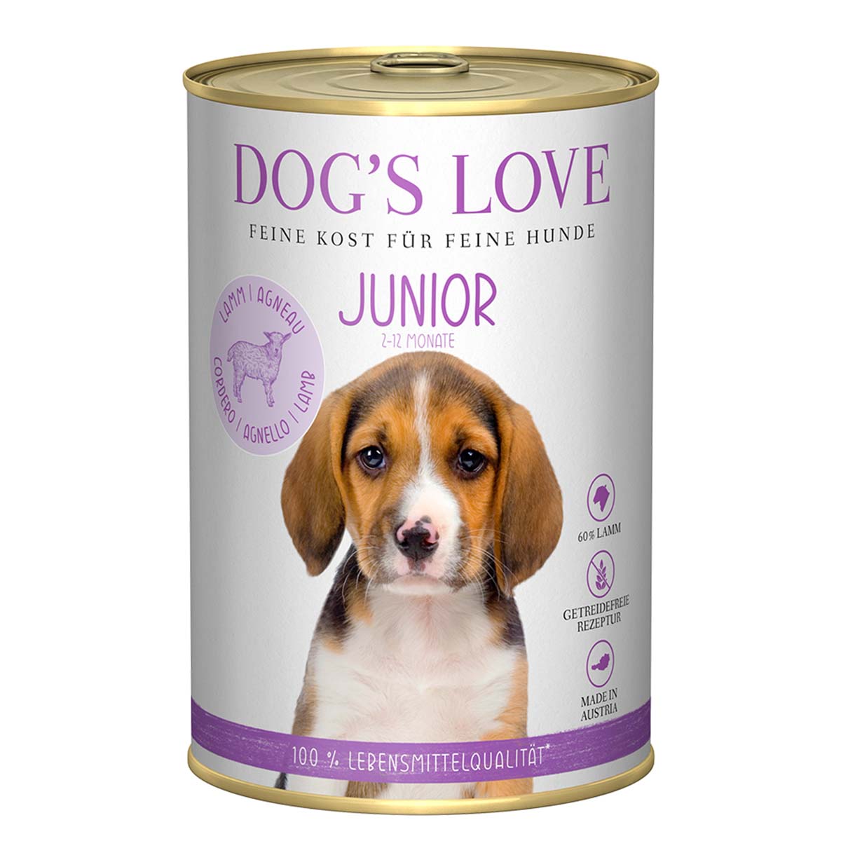Dog's Love Junior jehněčí maso se špenátem a heřmánkem