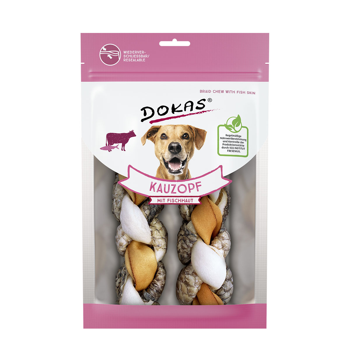 Dokas žvýkací cop s rybí kůží