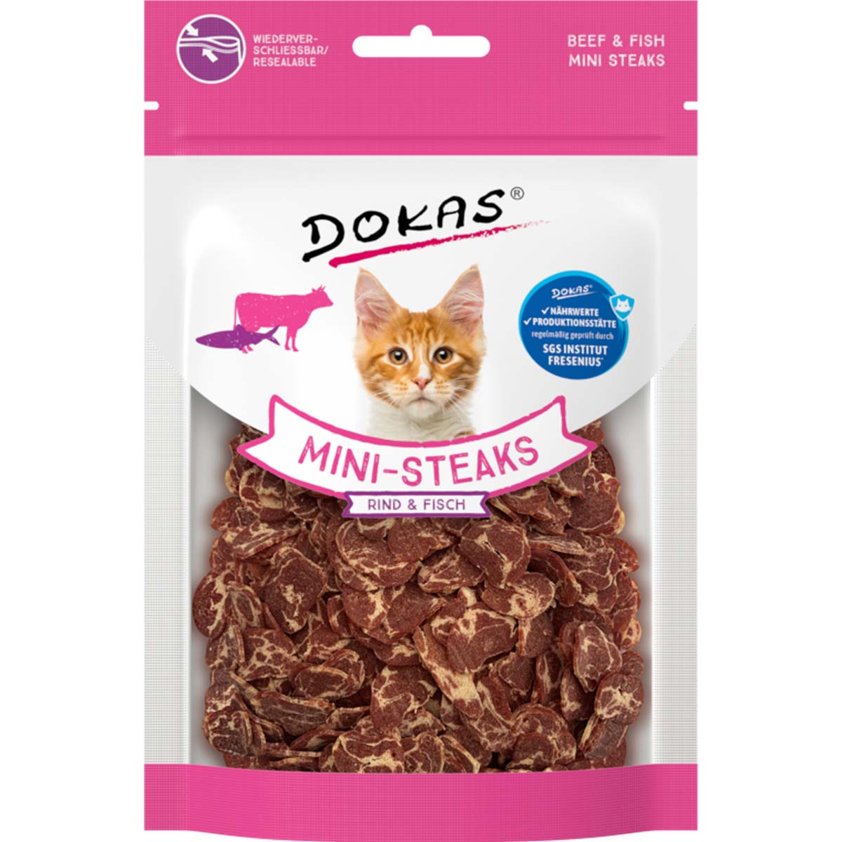 Dokas Mini-Steaks hovězí maso a ryba