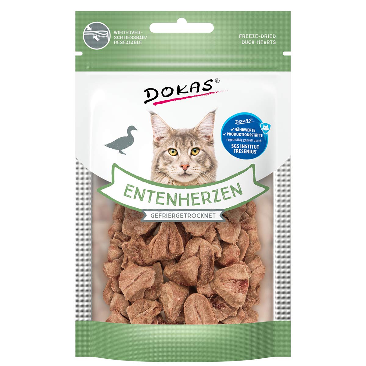 Dokas kachní srdce, mrazem sušené