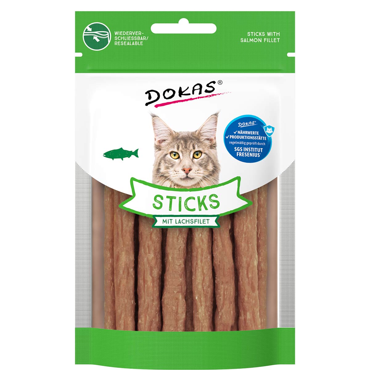 Dokas tyčinky s filet z lososa