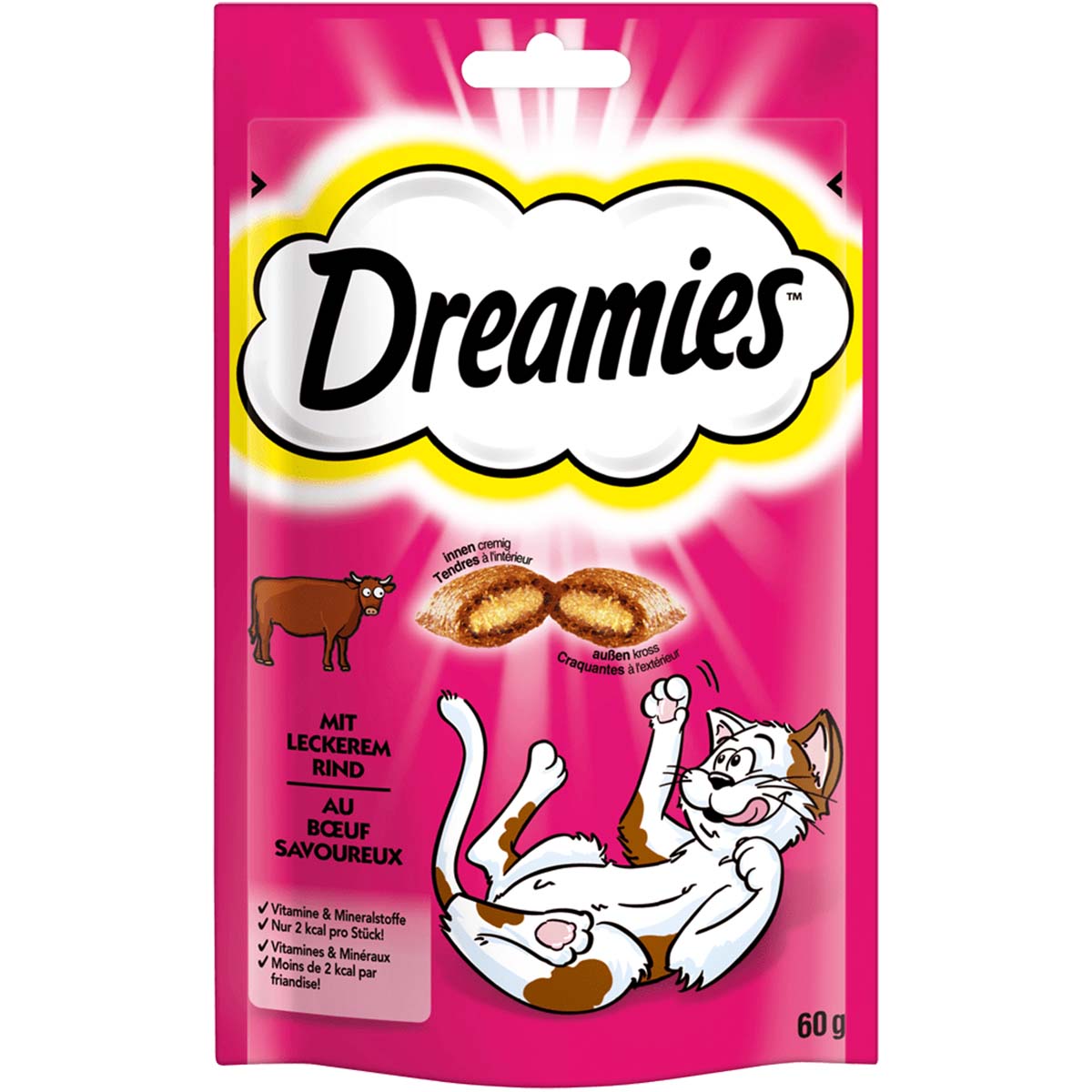 Dreamies pamlsky s lákavým hovězím pro kočky 