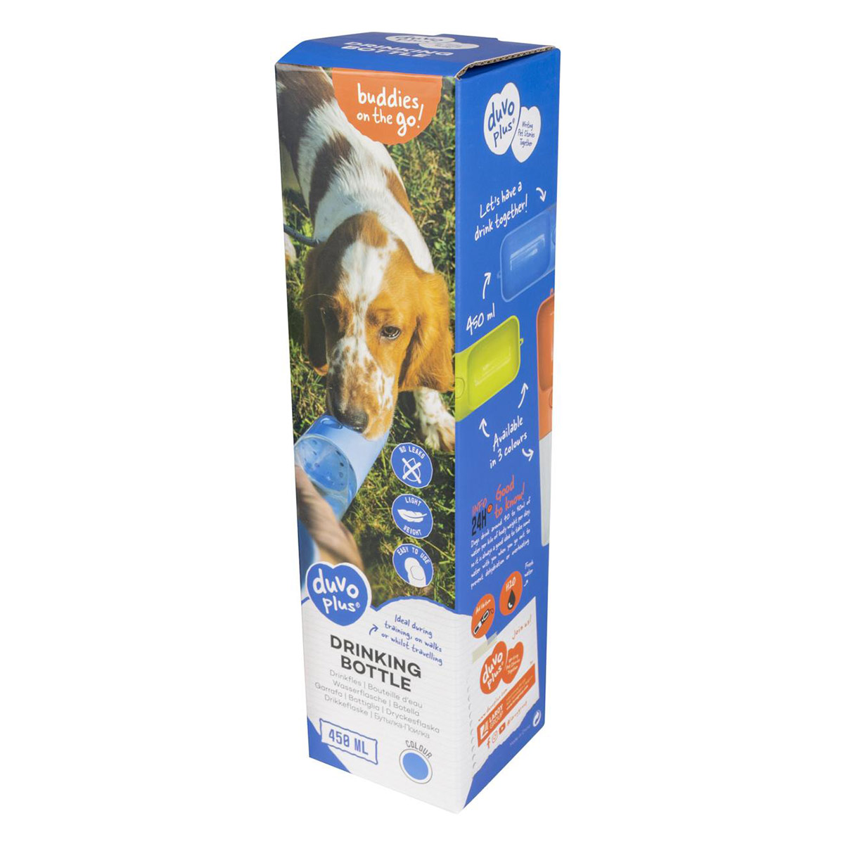 DUVO+ láhev na pití 450 ml modrá