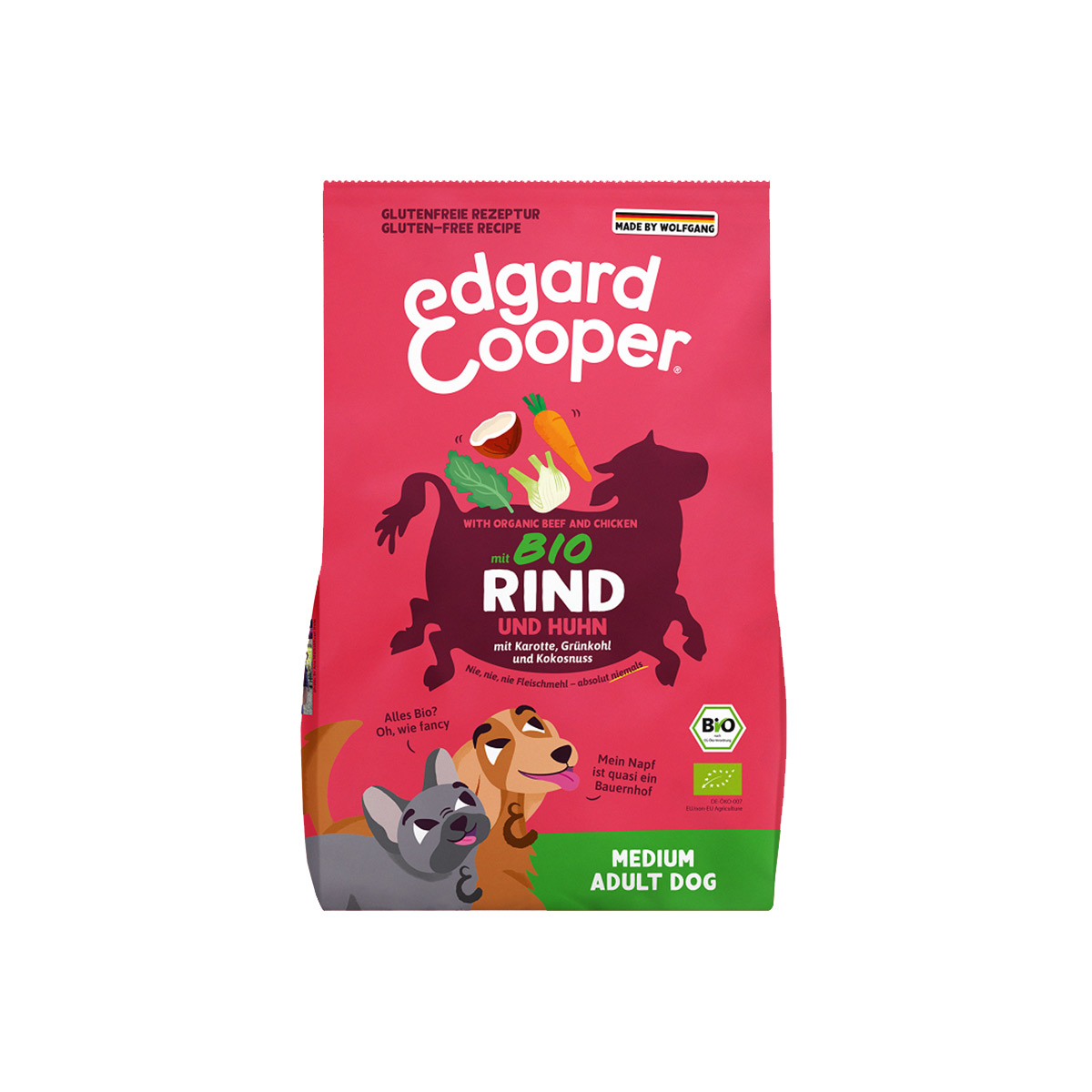 Edgard &amp; Cooper bio hovězí a bio kuřecí