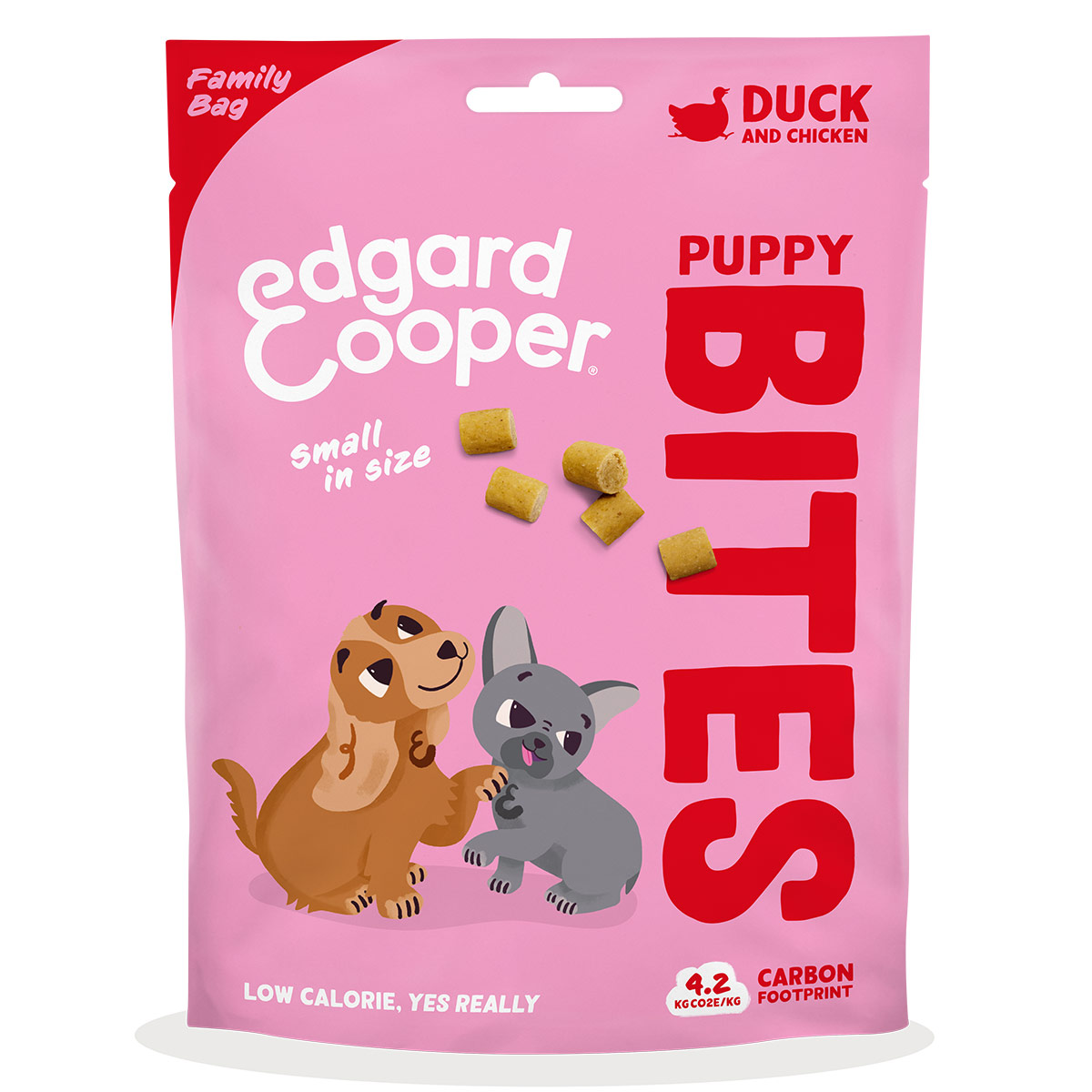 Erdgard&amp;Cooper Bites Kachna a kuře Family Pack 120g