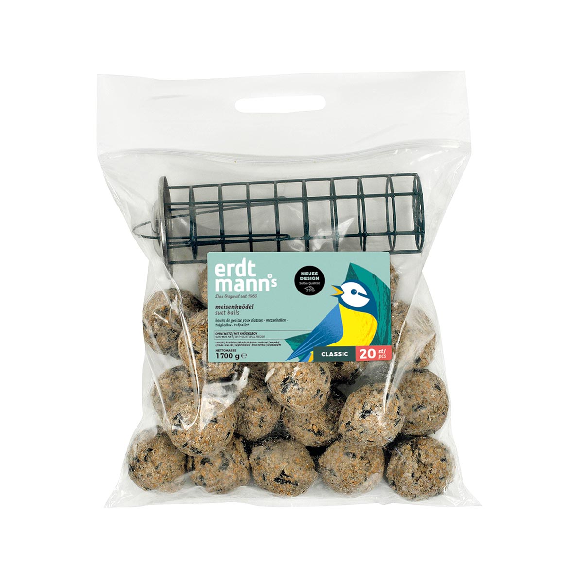 Erdtmann’s 20&nbsp;lojových koulí bez síťky + 1&nbsp;držák Knödelboy