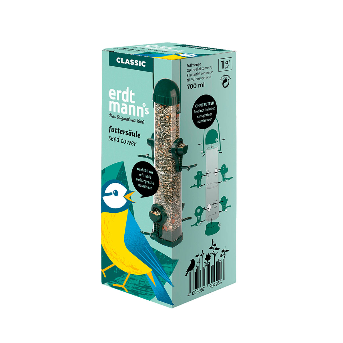 Erdtmanns krmítko ve tvaru sloupku 38 cm