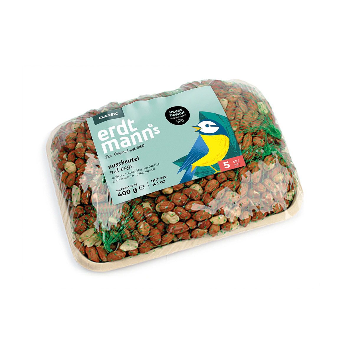 Erdtmann's sáček s ořechy 5× 80&nbsp;g