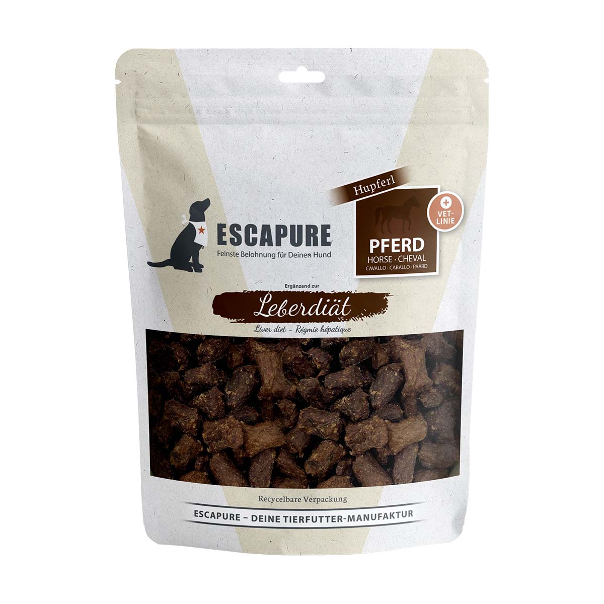 Escapure VET-Leberdiät Hupferl koňské maso 150 g