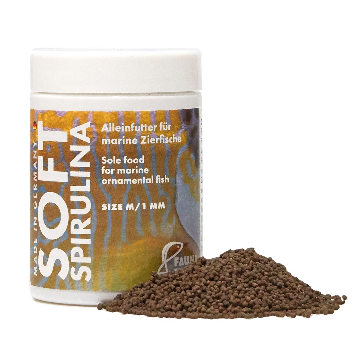 Fauna Marin krmivo pro ryby Soft Spirulina M 63 g