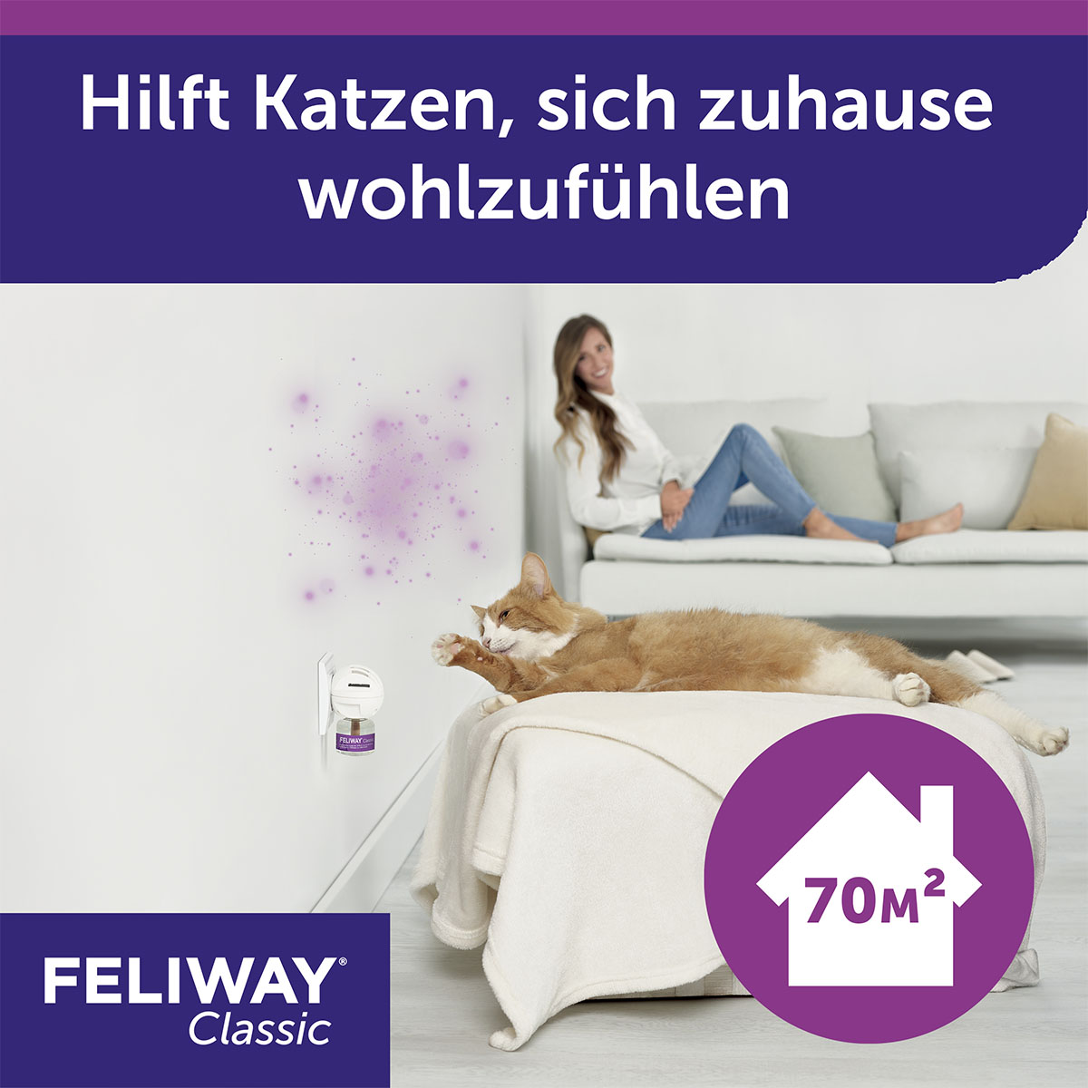 Feliway® Classic Happy Home difuzér , startovací sada, 48 ml
