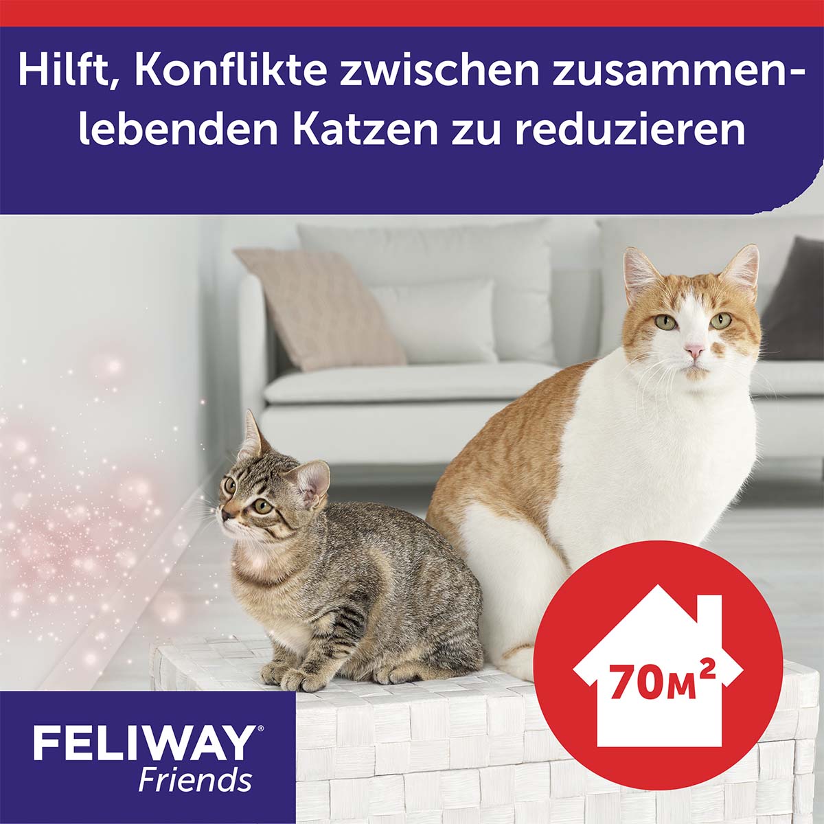 Feliway® Friends 30denní doplnitelná lahvička, 48 ml