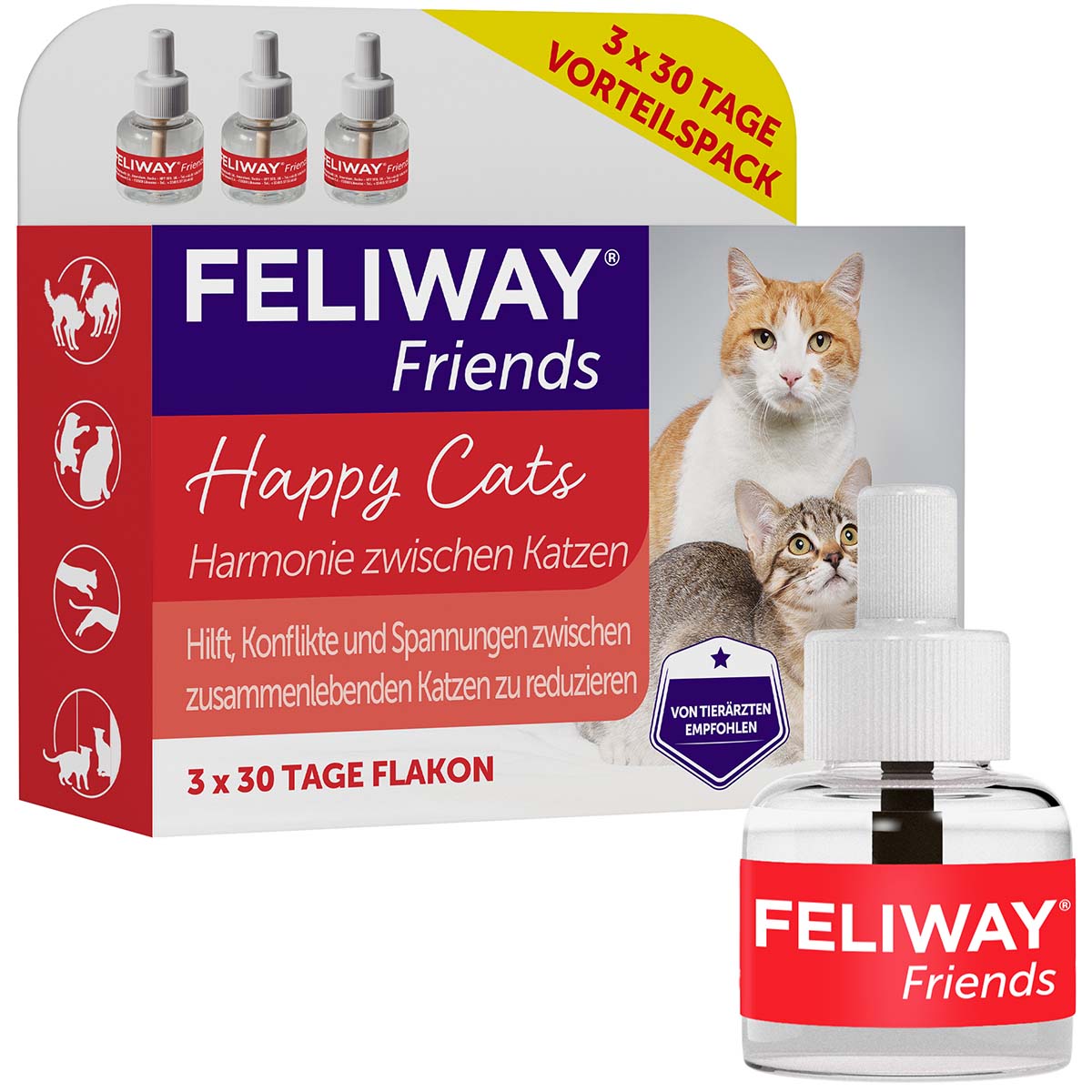 Feliway® Friends, 3 x 30 dnů, výhodné balení