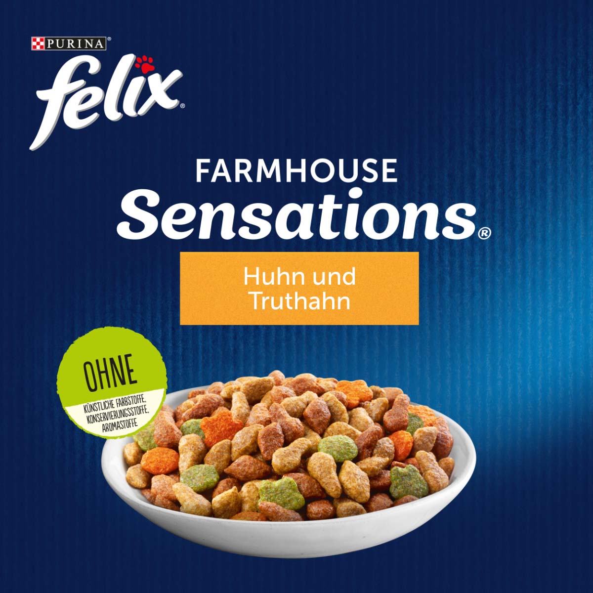 Felix Farmhouse Sensations s kuřecím a krůtím masem a zeleninou