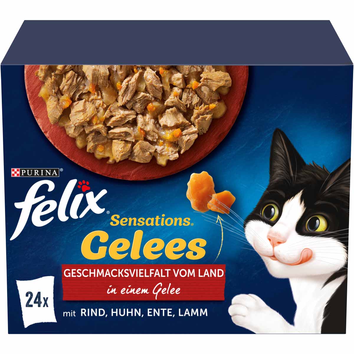 FELIX Sensations želé výběr z venkova, 24 × 85 g