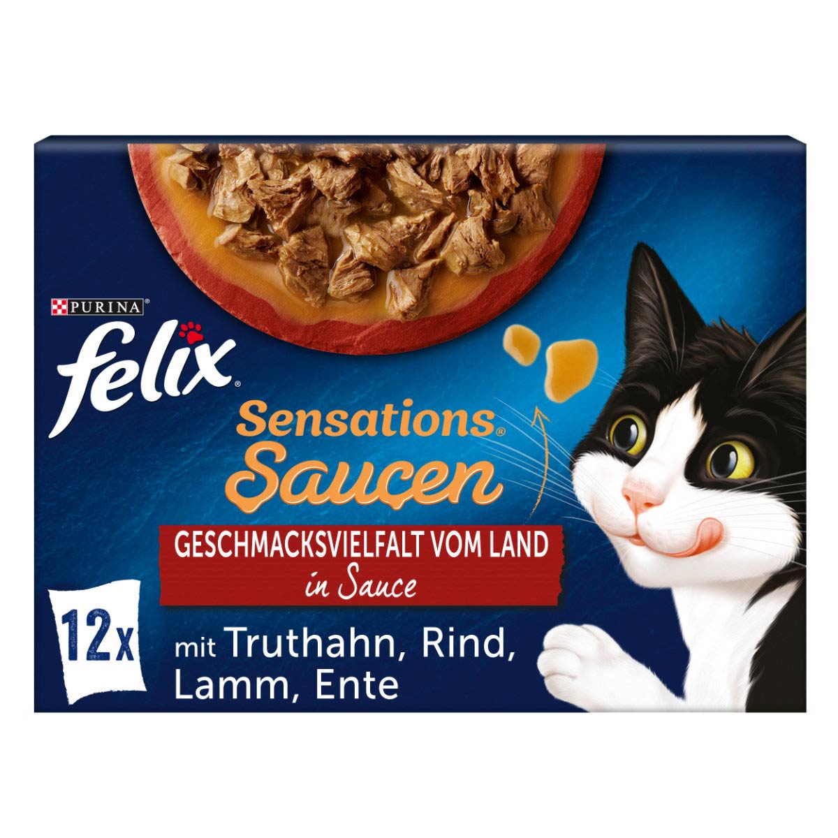 FELIX Sensations Extras rozmanitost chutí země, 12× 85 g