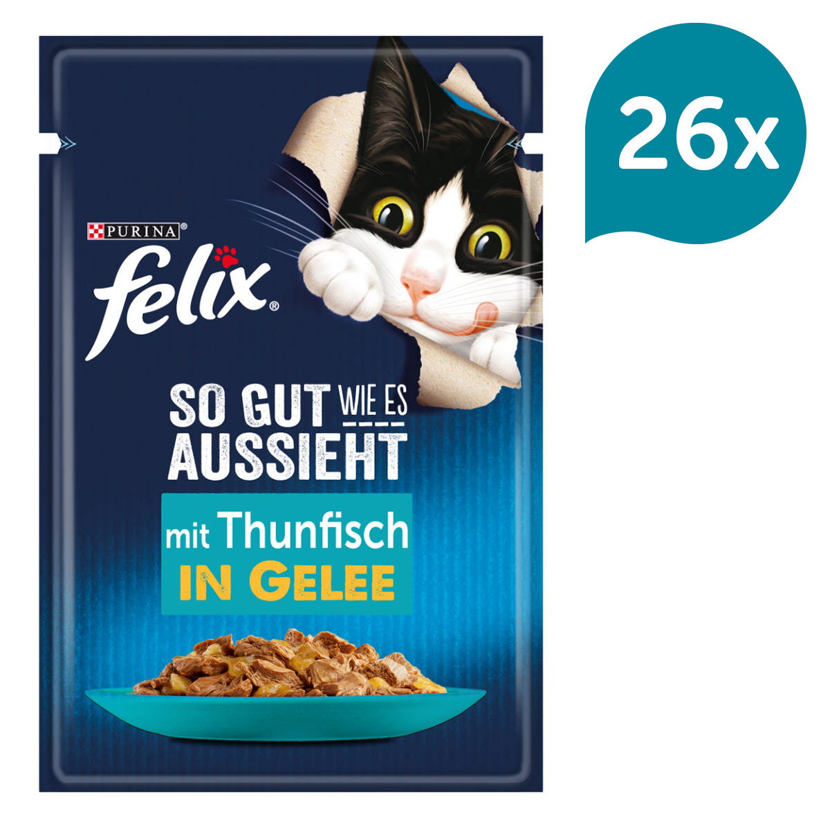 FELIX chutná tak dobře, jak vypadá, Pochoutka v želé s tuňákem