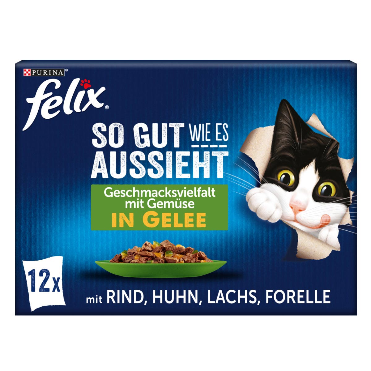 Felix Chutná tak dobře, jak vypadá míchaný výběr v želé, 12 × 85 g