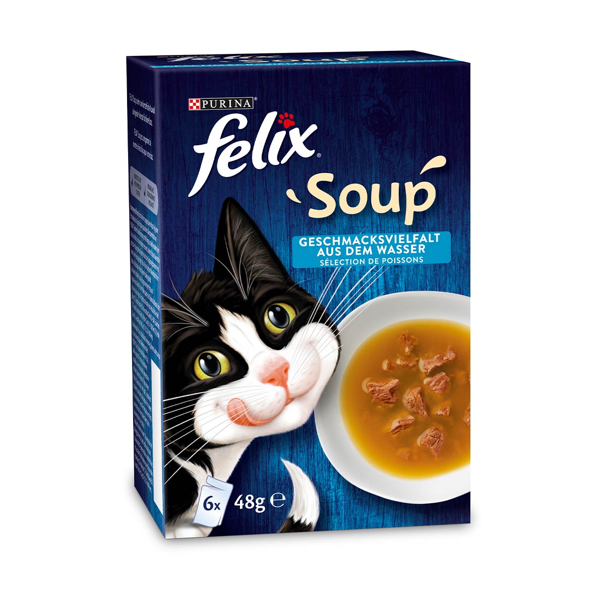 FELIX Soup výběr z vody s treskou, tuňákem a platýsem