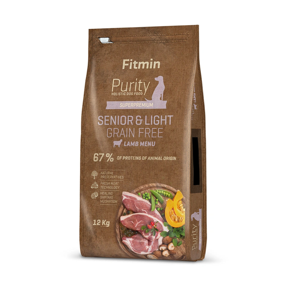 Fitmin Dog Purity Grain Free Senior &amp; Light Lamb 12kg