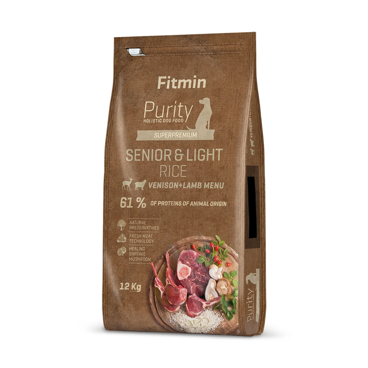 Fitmin Dog Purity Rice Senior &amp; Light Venison &amp; Lamb 12kg