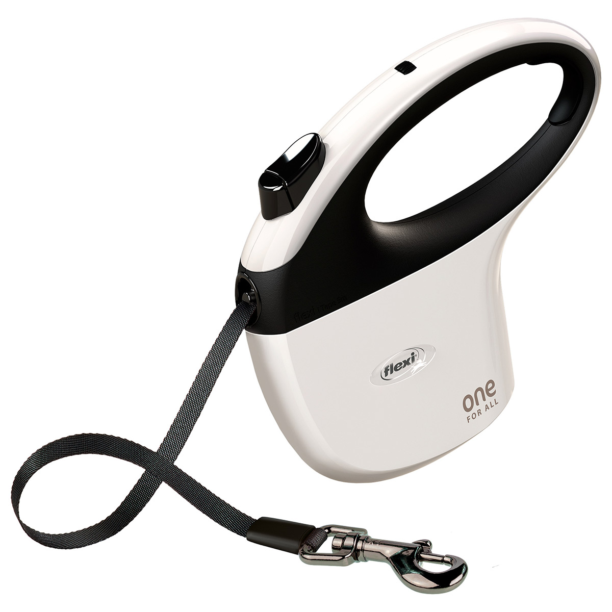 Flexi one navíjecí šňůra v bílé/černé 5 m