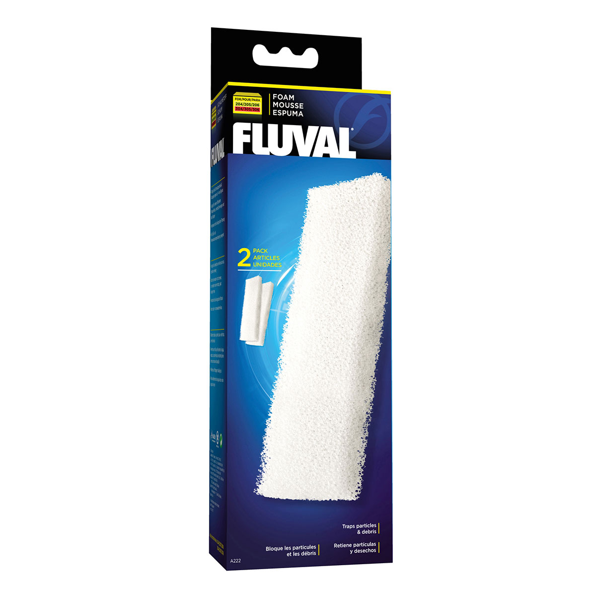 fluval filterschaumstoff fuer 204 205 206 304 305 306 2er set