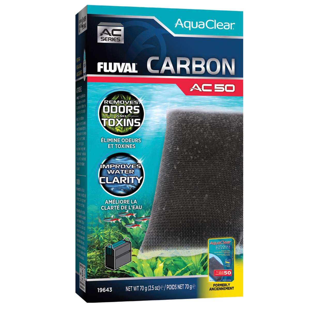 Fluval AquaClear uhlíková filtrační vložka