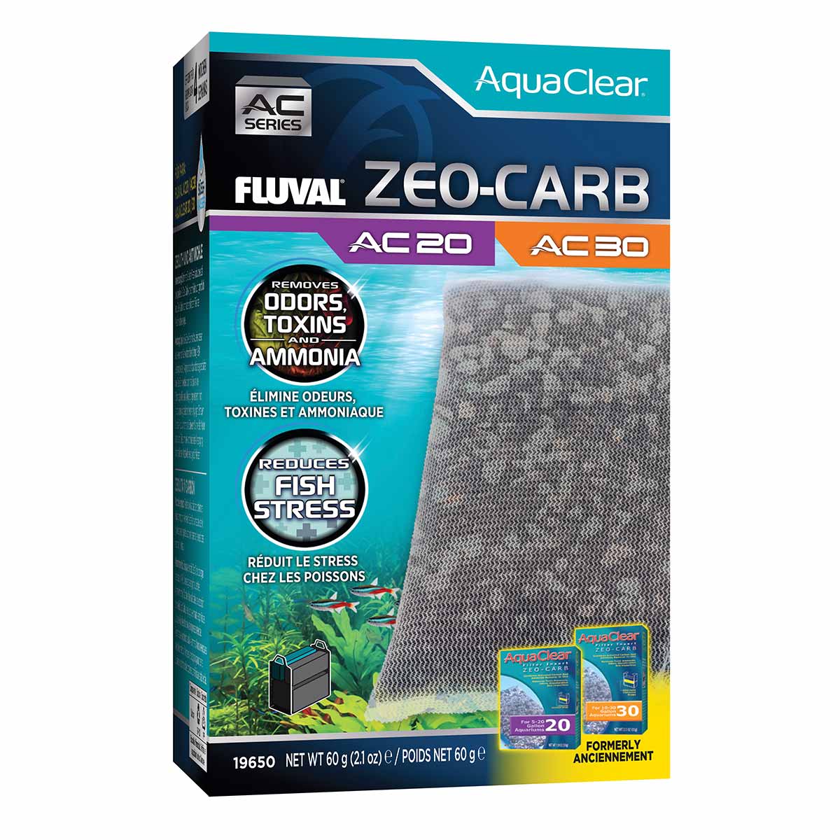 Fluval aquaclear filtrační vložka zeo-carb
