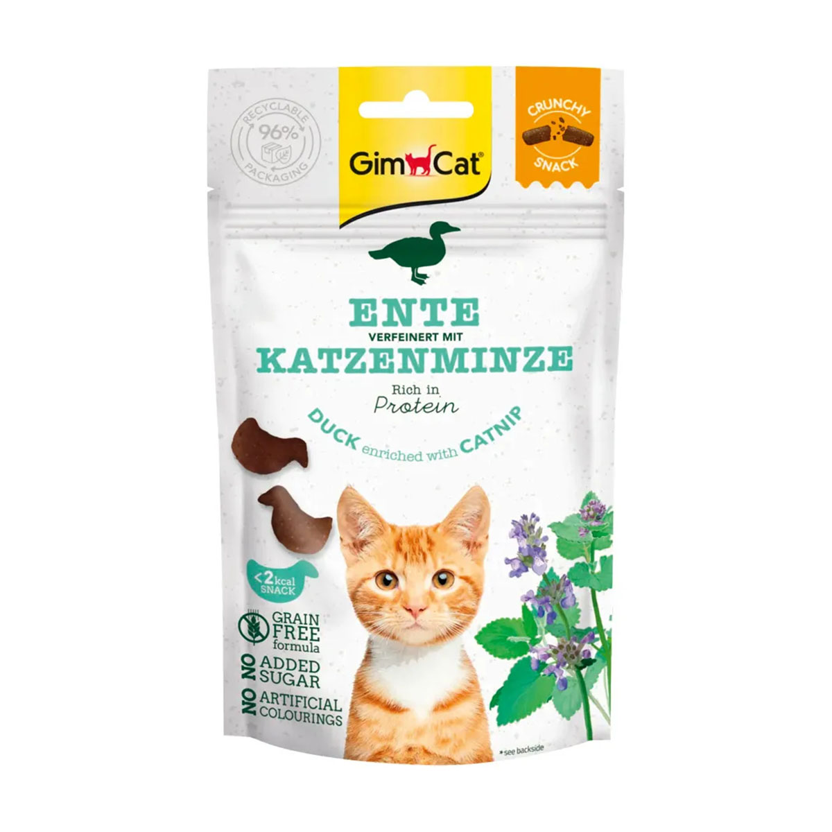 GimCat Crunchy Snacks Kachna s kočičí mátou